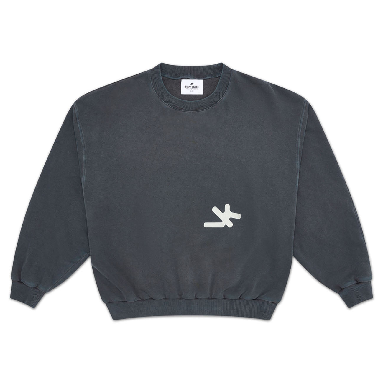 BASICS CROP CREW A/W 25 - Navy