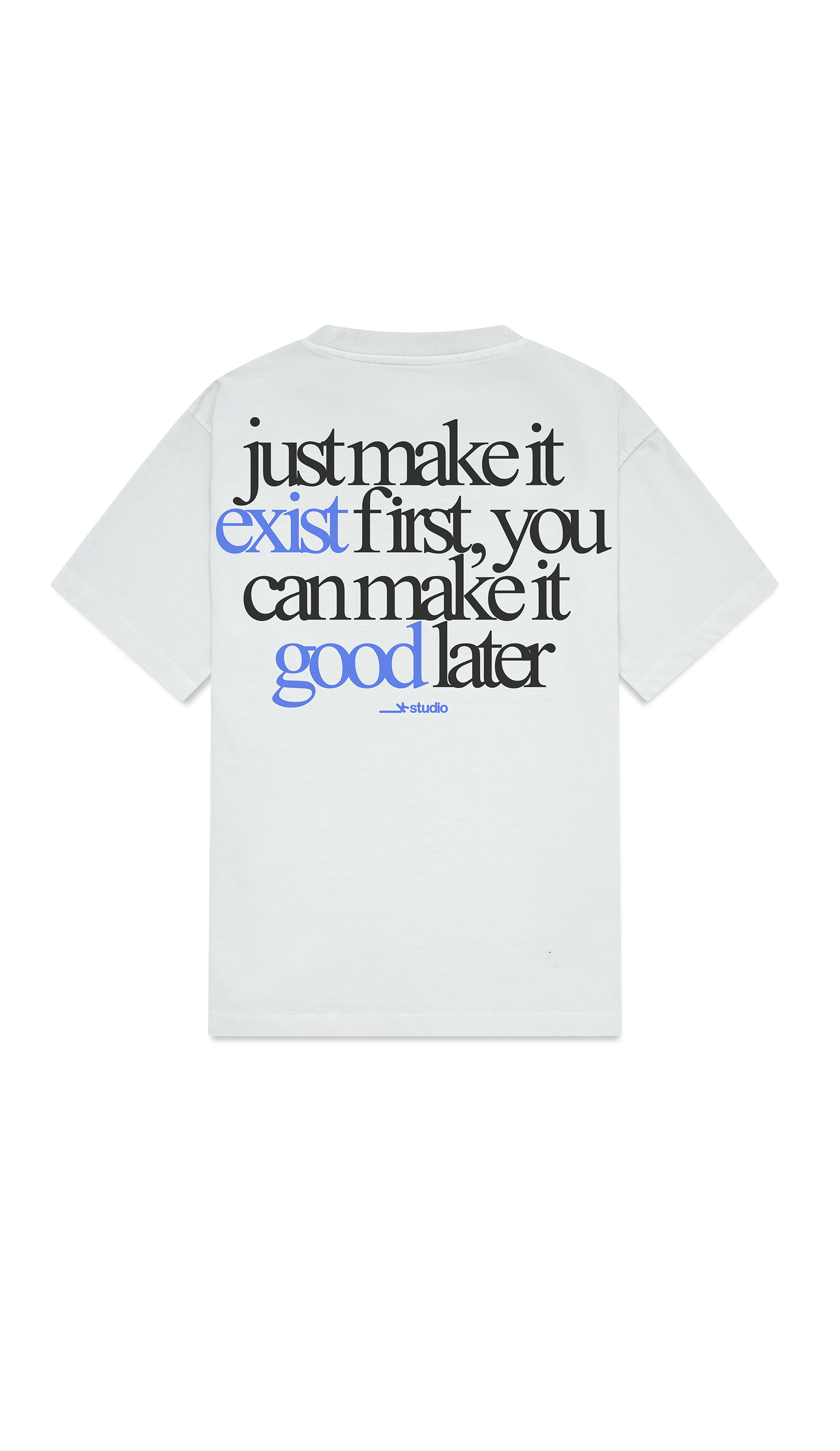 MAKE IT EXIST TEE - WHITE