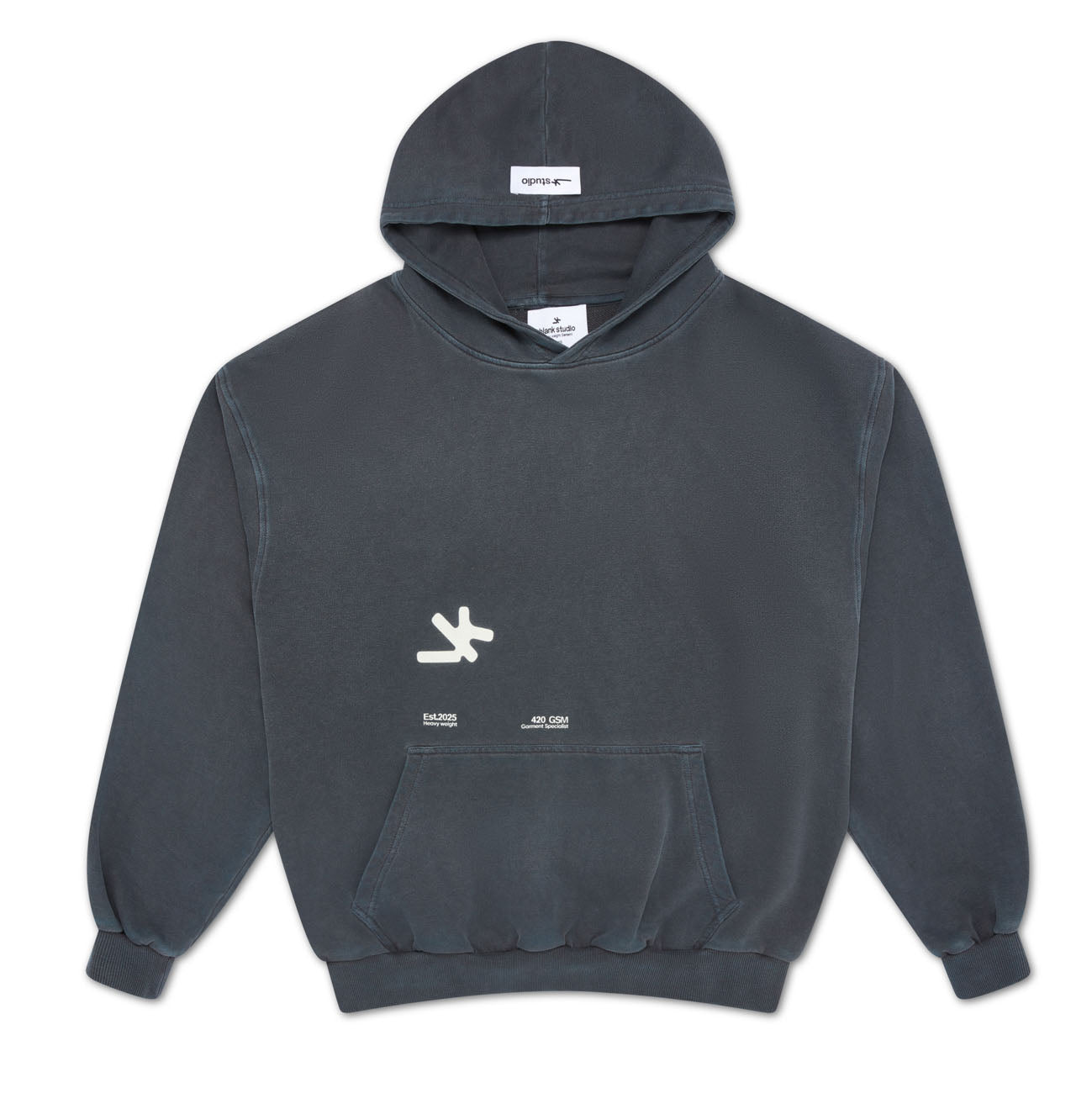 BASICS CROP HOOD A/W 25 - Navy