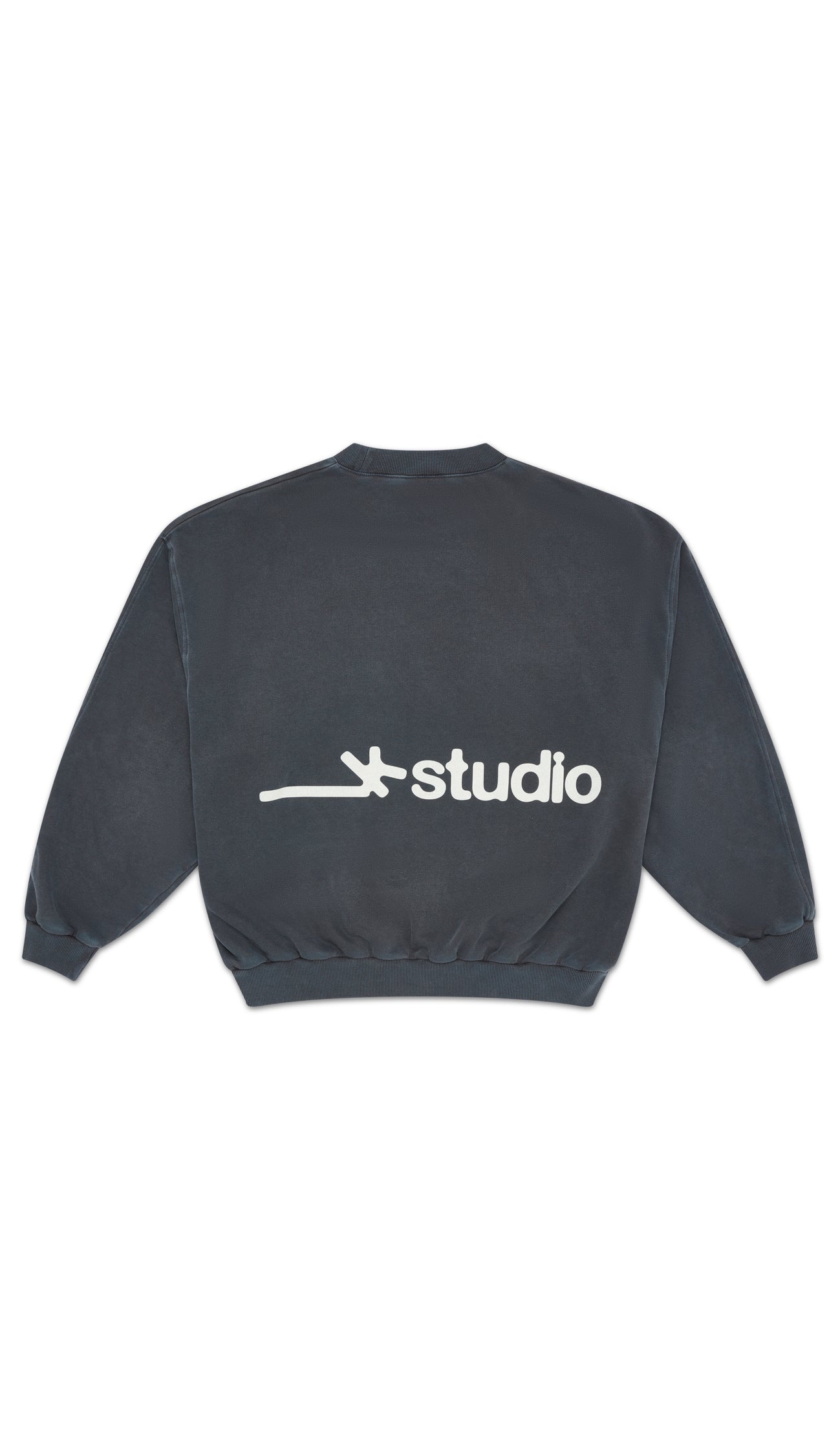 BASICS CROP CREW A/W 25 - Navy