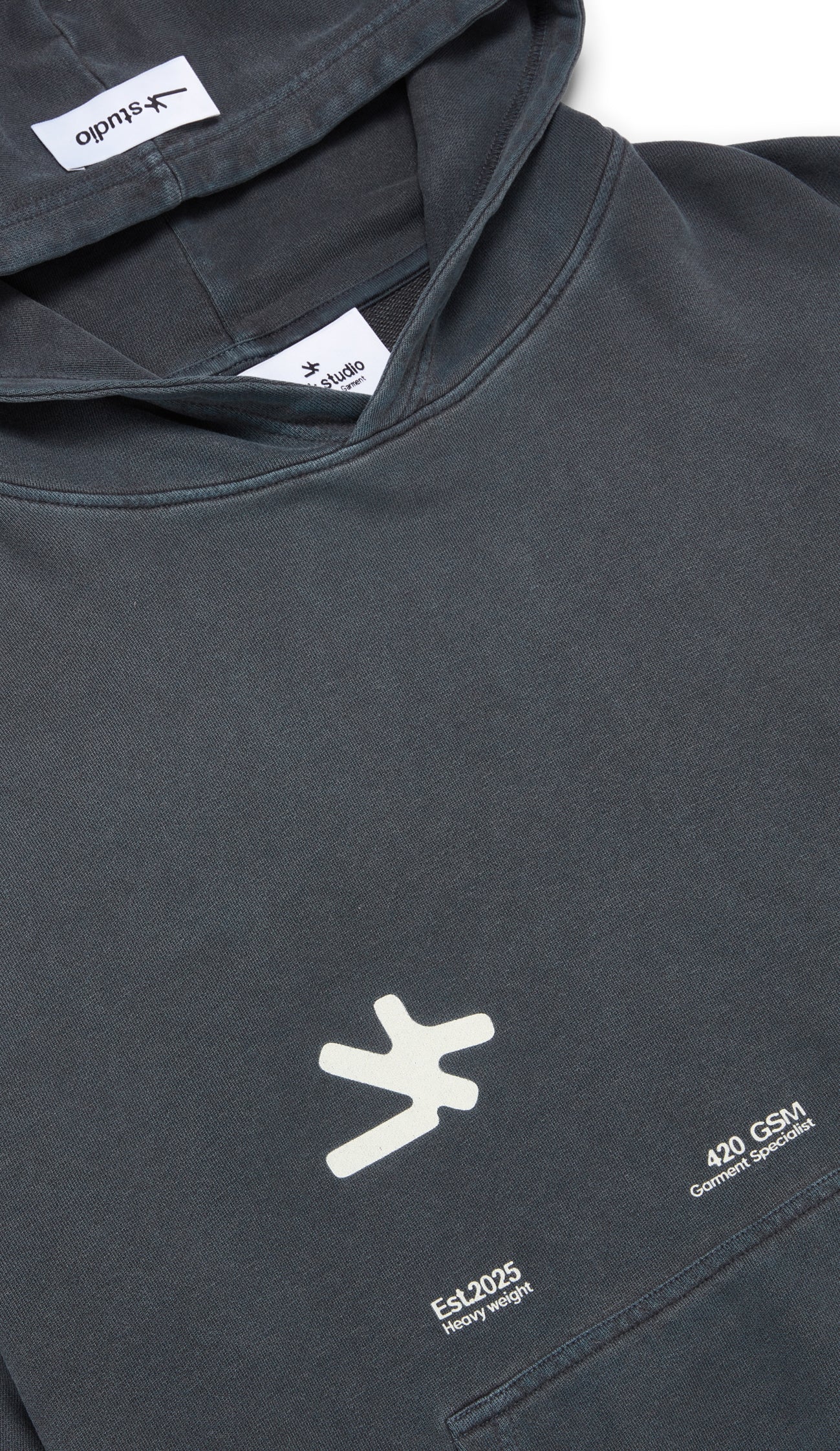 BASICS CROP HOOD A/W 25 - Navy