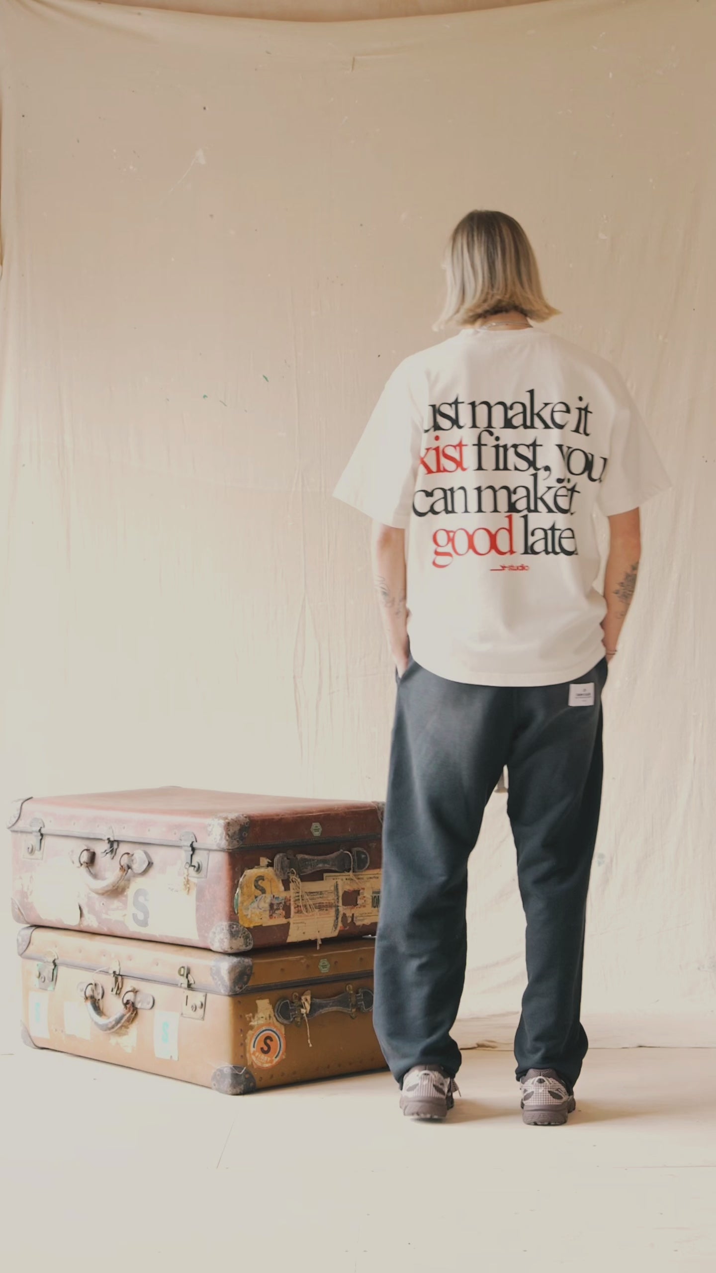 MAKE IT EXIST TEE - WHITE